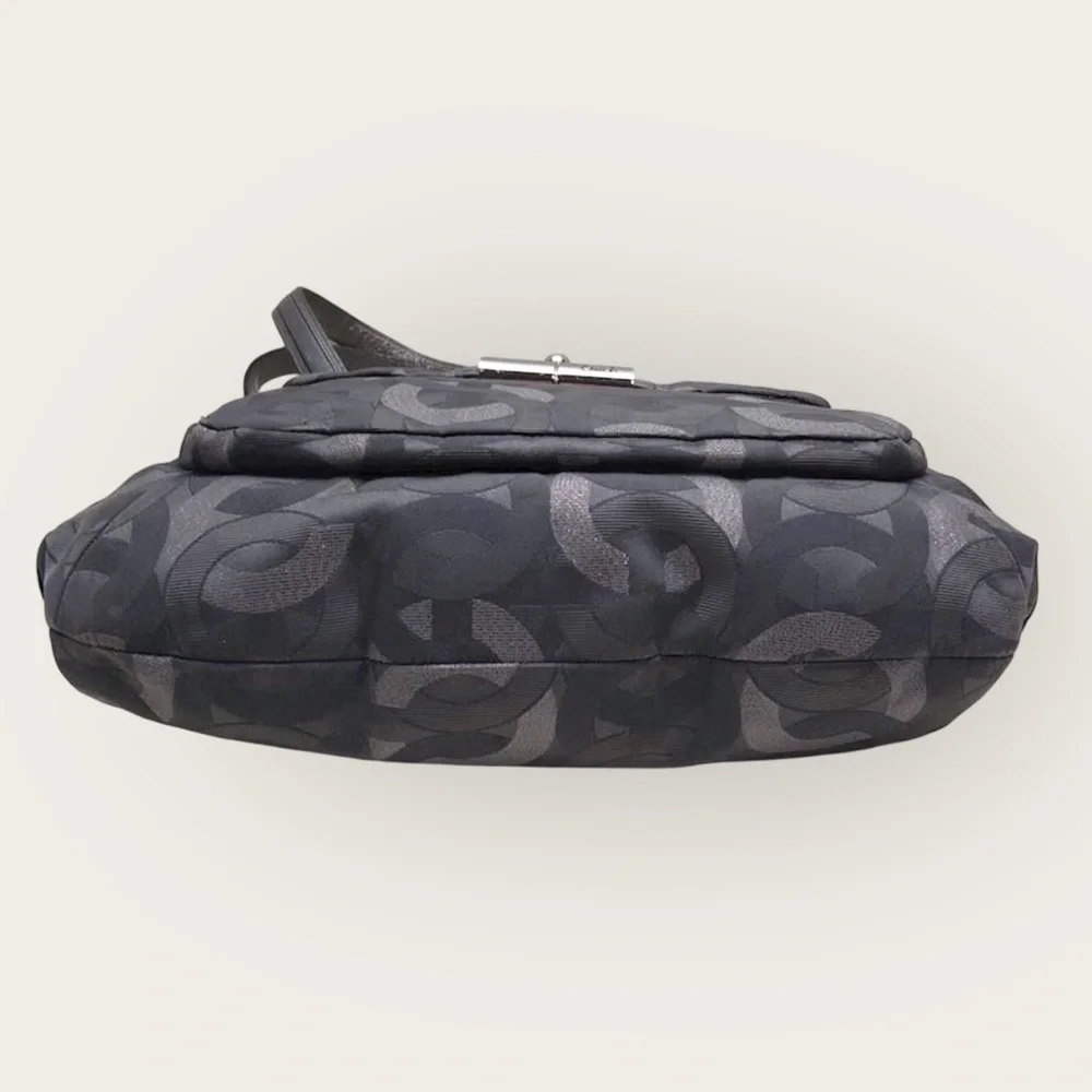 Coach Gray Monogram Hobo Shoulder Bag